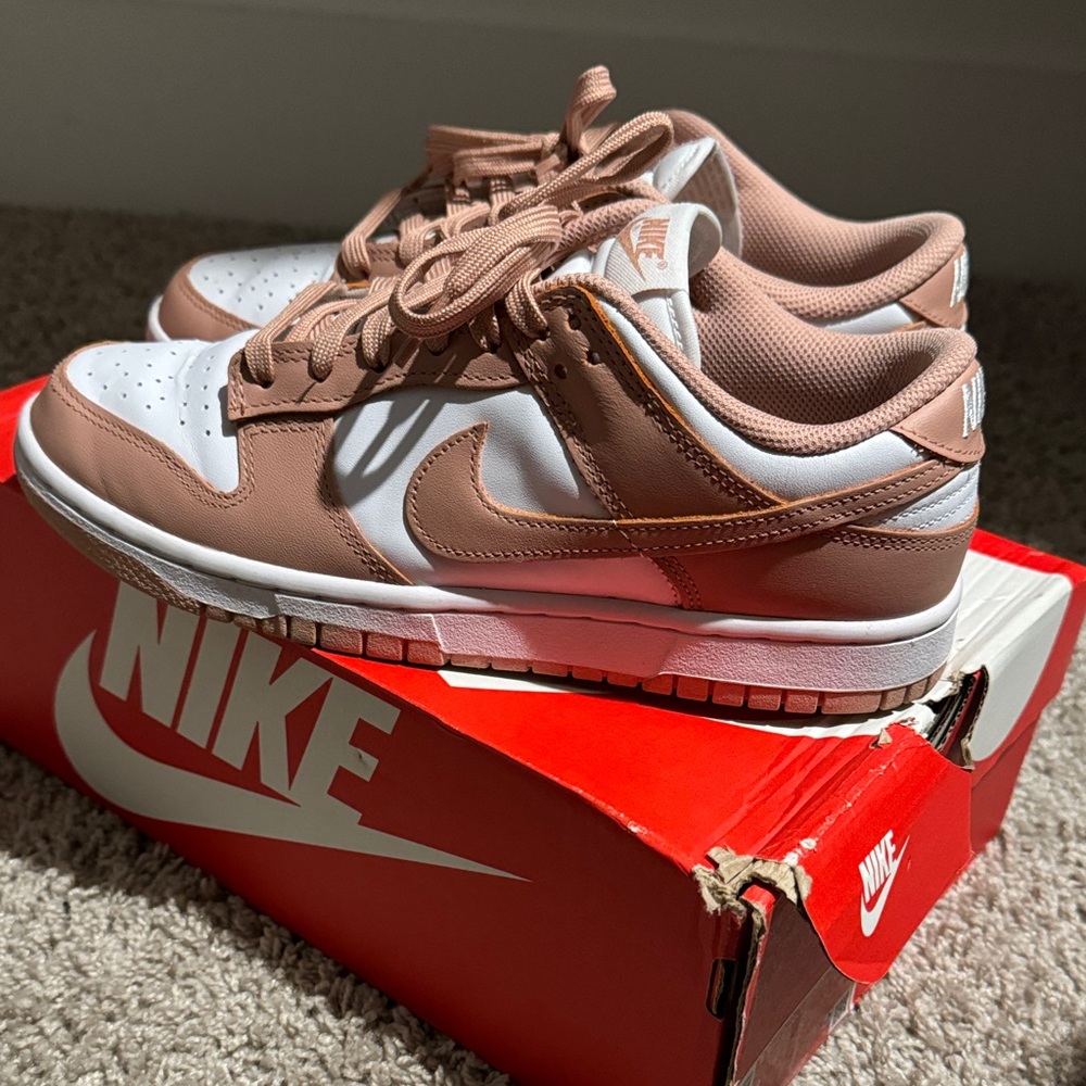 Nike rose pink and White Sneakers